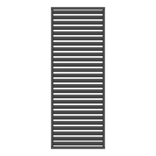 Aluminum side wall for emperor pergola, 1.0, 1.2 or 1.3m size available, on a white background